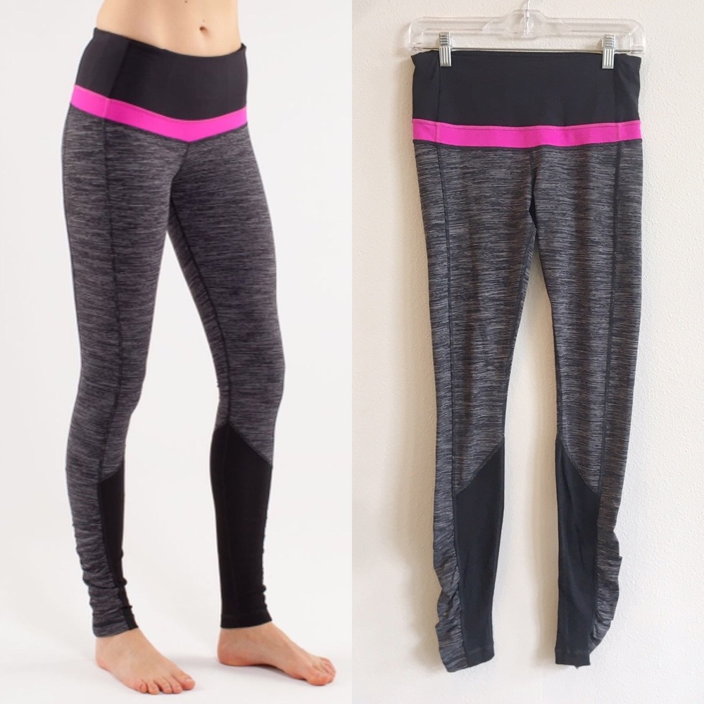Lululemon Run Spirit Tight II Leggings Mid Rise Power Luxtreme W5893S Size 6